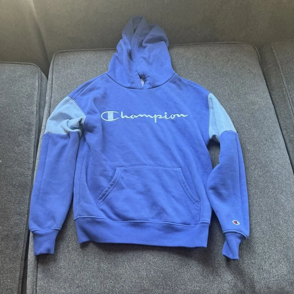 Champion Blue Hoodie‎ Size Kids Medium 8